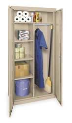 Storelogic 1UFA5 Unassembled Combo Cabinet, H 72, W 36, Sand