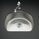 KOHLER K-3186-NA Undertone Medium D-Bowl Kitchen Sink