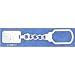 Money Clips Pn-650 : 4.25 Inch Key Chain With 19x28mm Rect. Area With Satin Striped L...