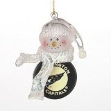 Washington Capitals 2.5" Acrylic Basketball Snowman Holiday Ornament - NHL Hockey