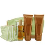 Youth Dew Amber Nude Set-Eau De Parfum Spray 1 Oz & Body Lotion 3.4 Oz & Shower Gel 3.4 Oz & Hand Bag (Bag Color And Print May Vary) By Estee Lauder