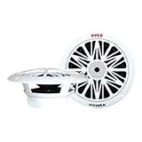 PYLE PLMR82 300 Watts 8-Inch 2 Way White Marine Speakers