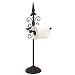 Benzara 66506 Black Arrow Scoll Metal Toilet Paper Holder 24 In.H [Kitchen]