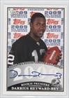 Darrius Heyward-Bey Oakland Raiders (Football Card) 2009 Topps Rookie Premiere Autographs #RPA-DH