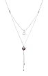 Star Glass Bead Y-Necklace - Purple, by Anat Eyal