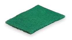 Tough Guy 2NTH1 Scouring Pad, Green, PK 15