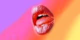 Airbrushed License Plate - Lips License Plate - #2005
