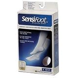 Jobst Sensifoot Socks, Knee Length 8-15 mmHg Compression, White Color, Size: Medium - 1 Piece