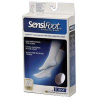 Jobst Sensifoot Socks, Knee Length 8-15 mmHg Compression, White Color, Size Small - 1 Pair