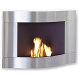 Chimo Fireplace (stainless steel) (27 H x 39 W x 7.5 D)