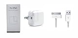 Ipad 1 & 2 & 3 Home Wall Charger + Car Charger + USB Cable 3 in 1 Combo (Retail Box)