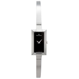 Movado Women's Bela Stainless Steel Bangle Bracelet Watch #0606132