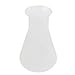 uxcell 250ml Clear Plastic Laboratory Chemical Conical Flask Storage Bottle