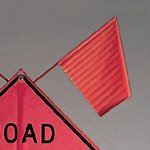 Roll-Up Sign Warning Flag With 24