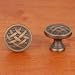 RK International Small Cross-Hatched Knob - CK752/CK752