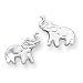 Sterling Silver Elephant Post Earrings