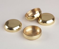 Brass Castor Cups Max Internal 48mm dia Pack of 4