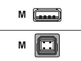  : Digi International 301-9000-01 1-Meter USB Device Cable (Ivory)