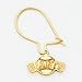 14K San Francisco Giants Baseball W/Name Wire Earrings