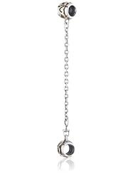 Genuine PANDORA Sterling Silver & 14k Gold Safety Chain Charm 790307-05