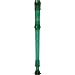 Canto One-Piece Translucent Soprano Recorder with Baroque Fingering Transparent Green