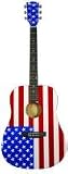 Main Street Dreadnought Acoustic Guitar American Flag