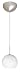 Besa Lighting 1BC-166407-SN Satin Nickel Lilo Contemporary / Modern Single Light Pendant with Opal Matte Glass from the Lilo Collection
