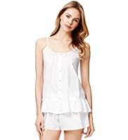 Limited Collection Pure Cotton Camisole Pyjama Top