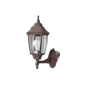 Bevel Outdoor Wall Lantern, Rustic Brown by Boston Harbor