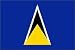 St. Lucia Flag Polyester 3 ft. x 5 ft.