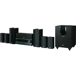 Onkyo HT-S5300 7 1-Channel Home Theater Receiver and Speaker Package with iPod Dock Black 
