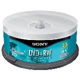 Sony 25PK DVD+RW 4.7GB 4X-SPINDLE ( 25DPW47LS2 )