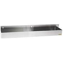 San Jamar B5542 Stainless Steel Single Rail Speed Rack Bottle Holder, 41-1/4" Width x 6" Height x 4-1/8" Depth