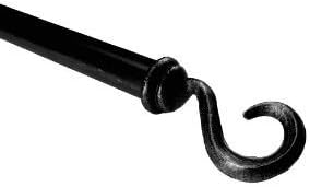 BCL Drapery Hardware 125HK86B Hook Curtain Rod Set