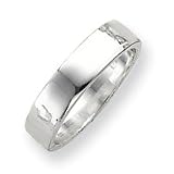 Sterling Silver 5mm Comfort Fit Flat Band