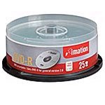 IMATION DVD-R MEDIA 16X 4.7GB 25-PK SPINDLE (Retail)