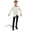 Elvis Presley Talking Action Figure: Elvis Dressed in White Suit Coat and Bla...