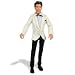 Search : Elvis Presley Talking Action Figure: Elvis Dressed in White Suit Coat and Black Pants