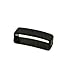2 Pieces Size 20MM Black Rubber WATCH AFICIONADO 24 Replacement Watch Band Strap Keepers Loops