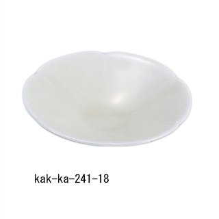 和食器 まごころ 黄白磁輪花 3.5平鉢 110mm×25mm 注文数:10