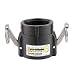 Banjo 150D Polypropylene Cam & Groove Fitting, 1-1/2" Female Coupler x NPT Female