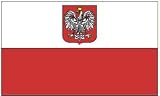 Poland State Flag and Civil Ensign 3ft x 5ft Superknit Polyester