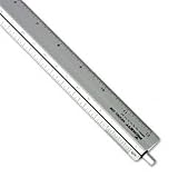 Chartpak Adjustable Triangular Scale Aluminum Architects Ruler, 12, Silver