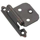 Amerock Decorative Self Closing Overlay Cabinet Door Hinge Oil Rubbed Bronze