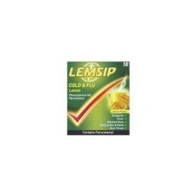 Lemsip Cold & Flu Lemon Flavour 10 Sachets