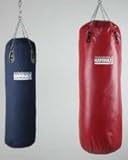Kamikaze Punching Bag, Red Pvc, 110 X 40 Cm, Chains Included, Not Filled