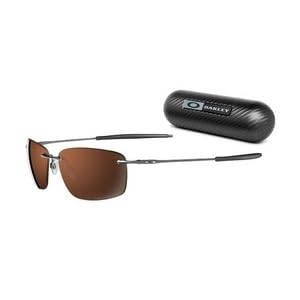 Oakley 12-910 Nanowire 1.0 Polarized Black Chrome Sunglasses