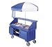 Cambro CVC724-110 - Camcruiser Vending Cart, NSF, Black w/ Black & White Umbrella Cambro CVC724-110 - Camcruiser Vending Cart, NSF, Black w/ Black & White Umbrella