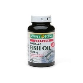 Click here to buy Nature's Bounty Odorless Fish Oil, 1000mg Omega-3, Softgels 100 ea by Nature's Bounty.