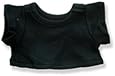 Black T-Shirt Outfit Teddy Bear Clothes Fits Most 14" - 18" Build-a-bear, Vermont Teddy Bears, and Make Your Own Stuffed Animals